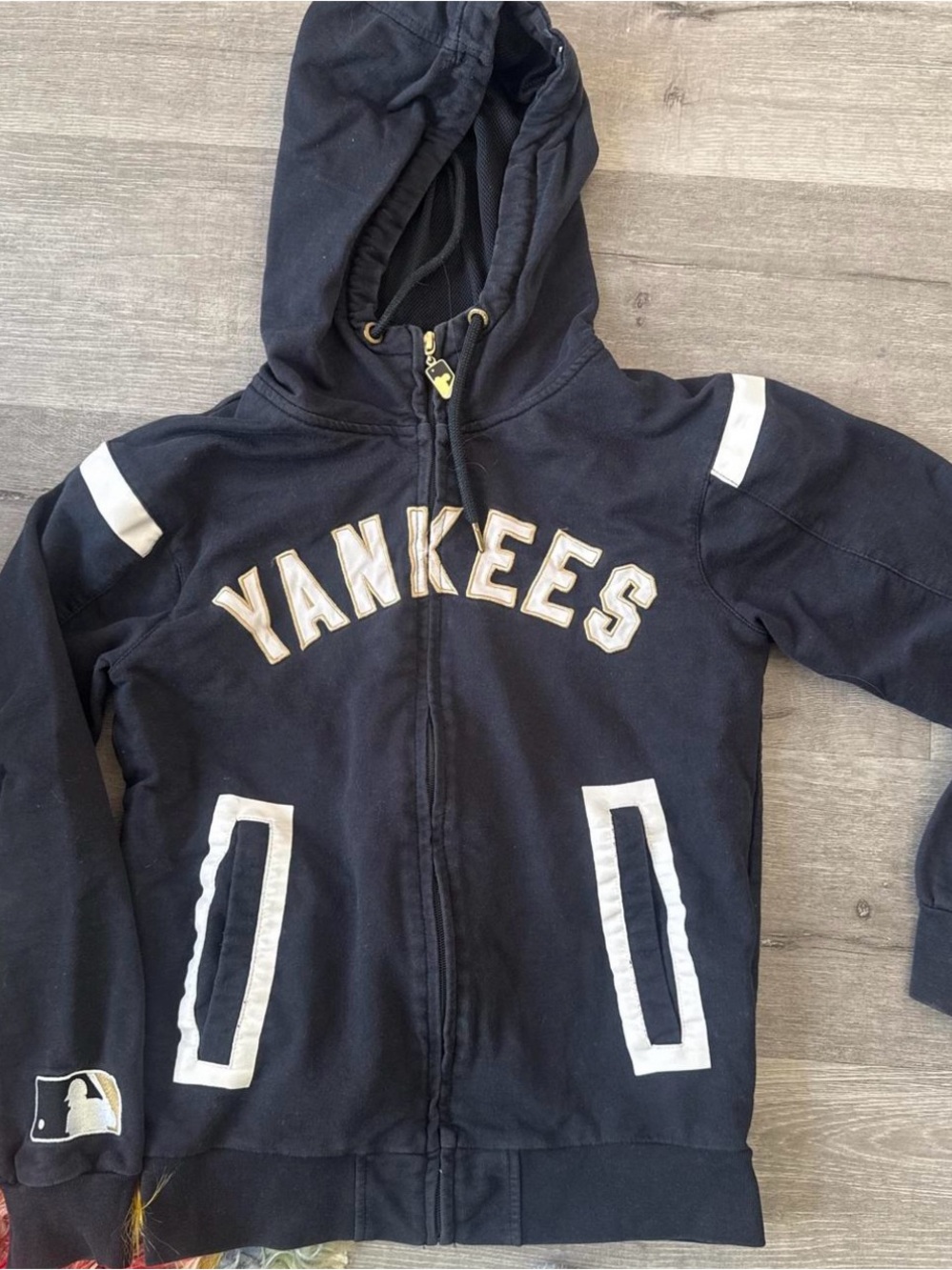 New York Yankees Kids Navy Zip-Up Hoodie